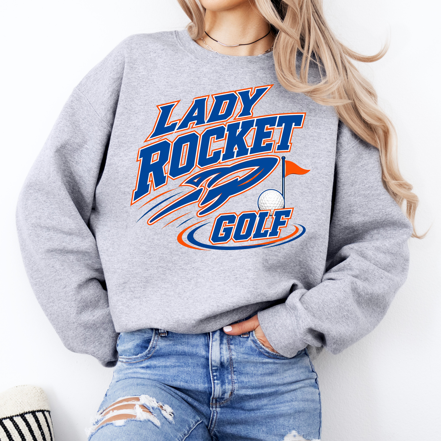 LADY ROCKET GOLF CREWNECK
