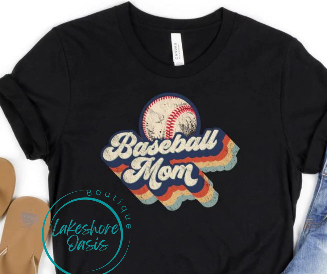 Baseball Mom Retro